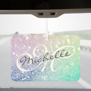 Glitter Bokeh Glamourous Elegant Car Air Freshener