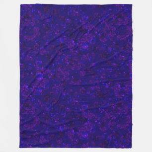Glitter bokeh sparkle print fleece blanket