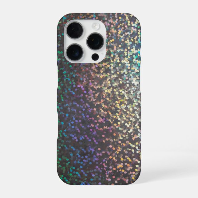 Glitter bokeh sparkle print iPhone case (Back)