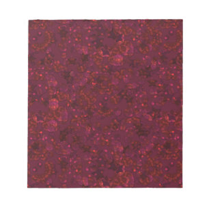 Glitter bokeh sparkle print notepad