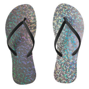 Glitter bokeh sparkle print thongs