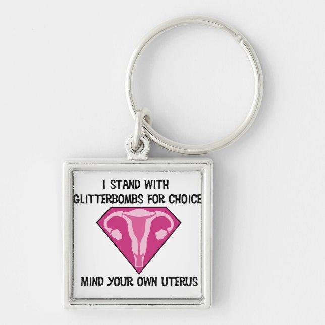 Glitter Bombs for Choice Keychaim Key Ring (Front)