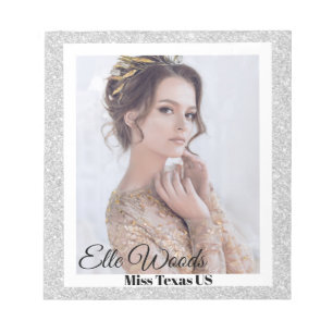 Glitter Border Pageant Autograph Notepad