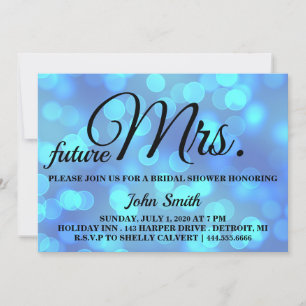 Glitter Bridal Shower future Mrs. Invitation