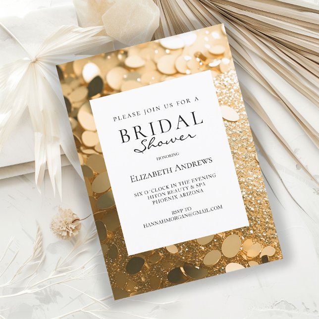 Glitter  Bridal Shower Invitation (Creator Uploaded)