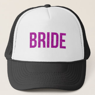 Glitter Bride Pink Trucker Hat
