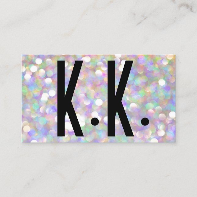 glitter  business card (Front)