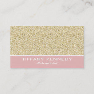 Glitter business card / make up artist business