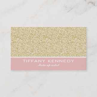 Glitter business card / make up artist business