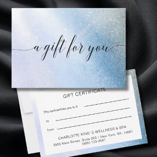 GLITTER BUSINESS CERTIFICATE gift for you