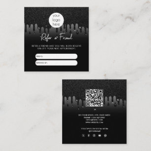 Glitter Business Refer A Friend Referral Card
