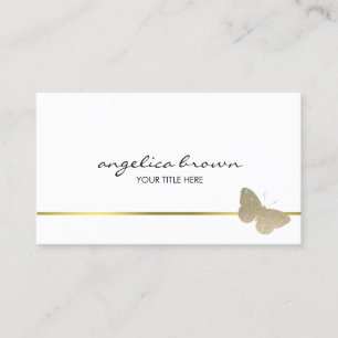 Glitter Butterfly Business Card