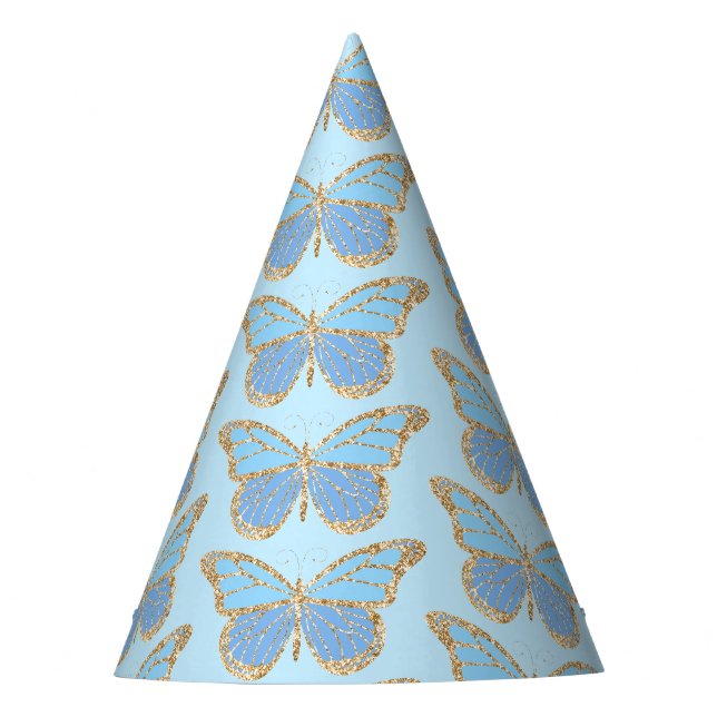Glitter Butterfly Party Hat (Front)