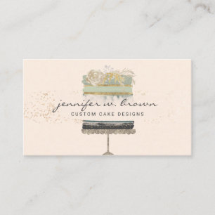 Glitter Cake Business Card