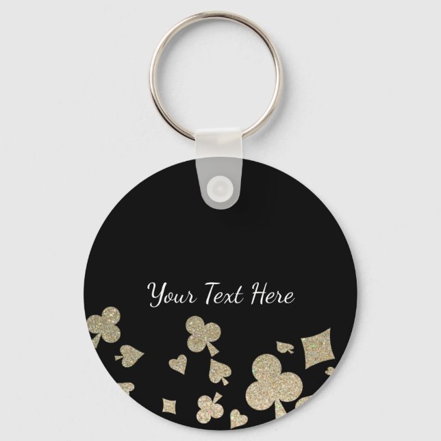Glitter Casino Key Ring (Front)