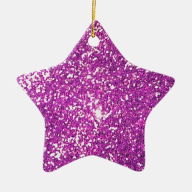 glitter ceramic ornament (Front)