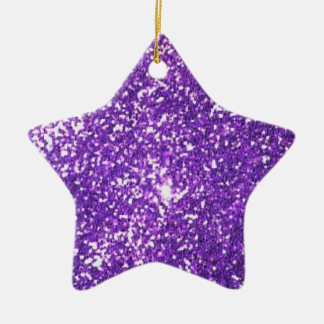 glitter ceramic tree decoration (Front)