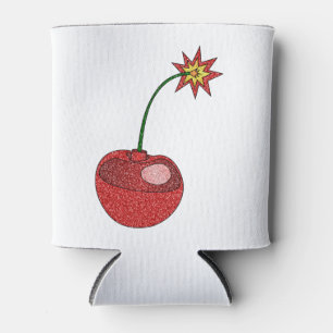 Glitter Cherry Bomb Can Cooler