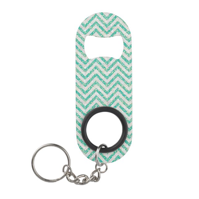 Glitter chevron bottle opener (Front)