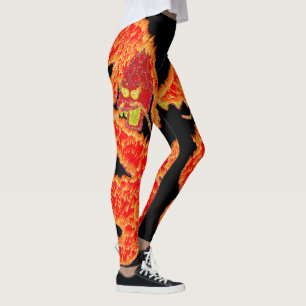 Glitter Chinese Lunar New Year of the Dragon  Leggings