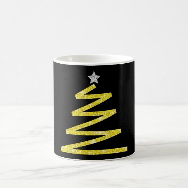 Glitter Christmas tree Coffee Mug (Center)