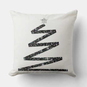 Glitter Christmas tree Cushion