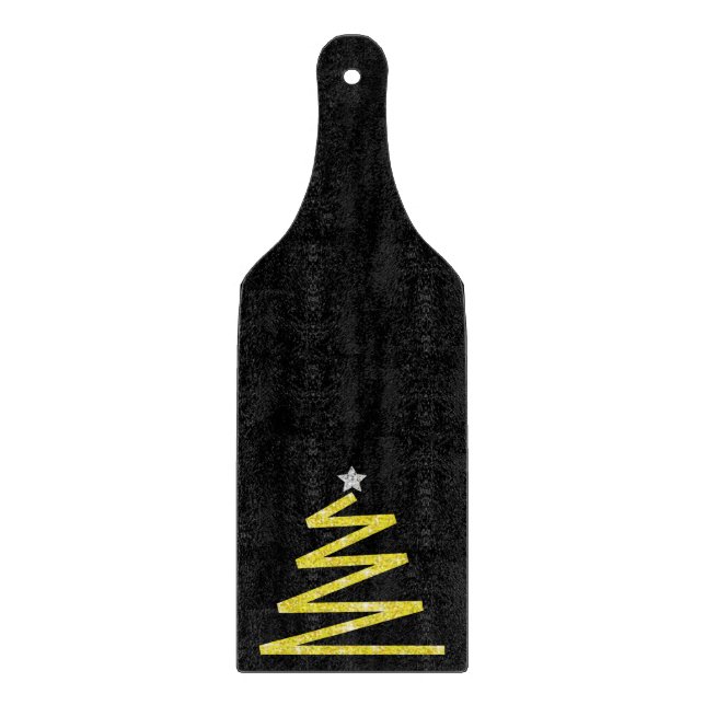 Glitter Christmas tree Cutting Board (Front)