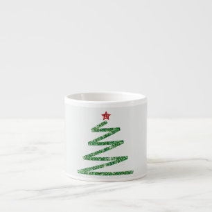 Glitter Christmas tree Espresso Cup