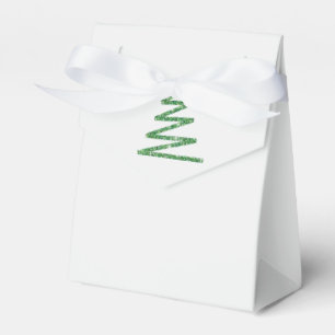 Glitter Christmas tree Favour Box