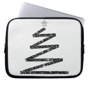 Glitter Christmas tree Laptop Sleeve