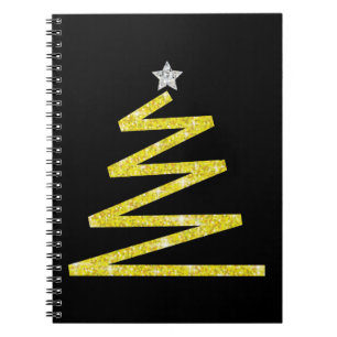 Glitter Christmas tree Notebook