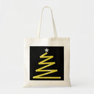 Glitter Christmas tree Tote Bag