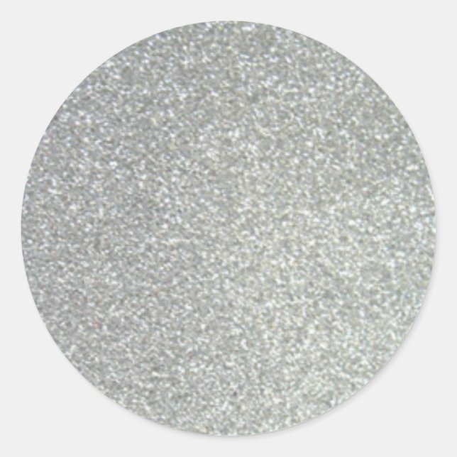 Glitter Classic Round Sticker (Front)