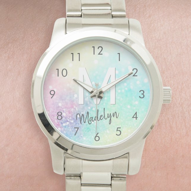 Glitter Colourful Glamourous Pretty Pattern Watch (Creator Uploaded)
