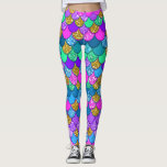 Glitter Colourful Multi-Coloured Mermaid Scales Leggings<br><div class="desc">Colourful Multi-Coloured Mermaid Leggings</div>