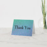 Glitter Confetti Faux Foil Thank You<br><div class="desc">It is silver glitter with stripes presence having silverbackground would give elegant appearance in saying thank you to your bride.It is a truly fun way to ask your very lover or girl friend to be a part of your bridal.</div>