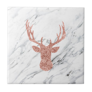 Glitter Deer Ceramic Tile