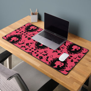 Glitter Doll Birthday Glam Fashion Desk Mat