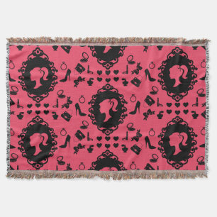 Glitter Doll Birthday Glam Fashion Throw Blanket