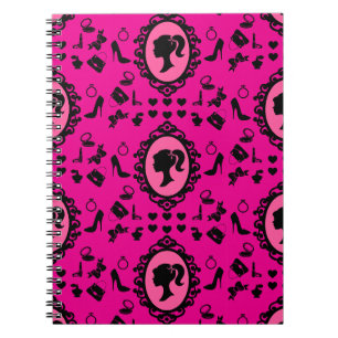 Glitter Doll Birthday Pink Glam Fashion  Notebook
