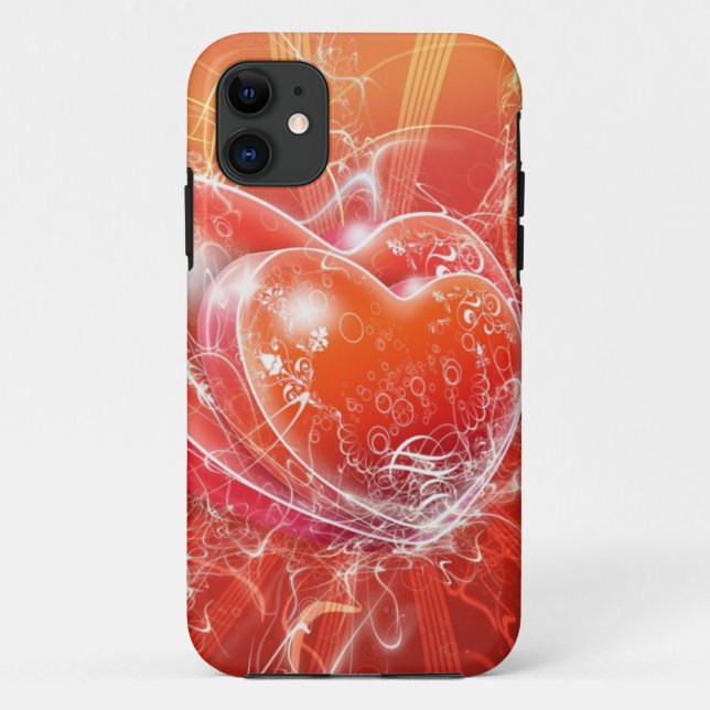 Glitter Double Heart Case (Back)