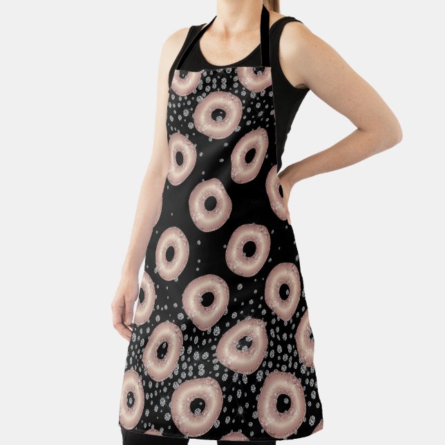 Glitter Doughnut Confetti Pattern Apron (Insitu)