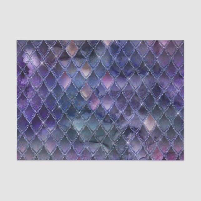 Glitter Dragon Scales Pattern Tissue Paper (Front)