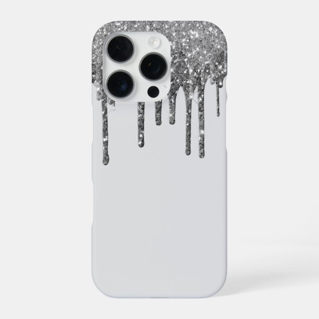 Glitter Drip iPhone 16 Pro Case (Back)