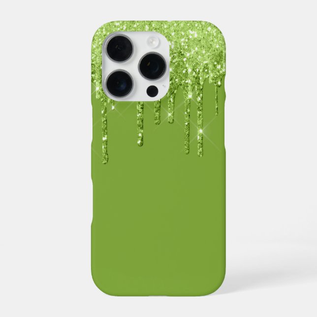 Glitter Drip iPhone 16 Pro Case (Back)