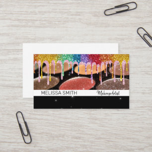 Glitter Drip   Makeup Palette  Business Card