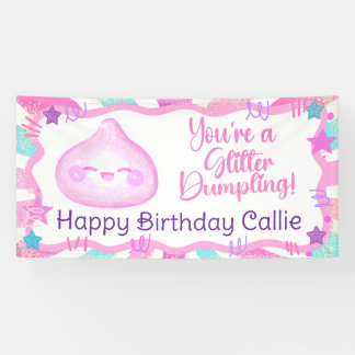 Glitter Dumpling Birthday Banner