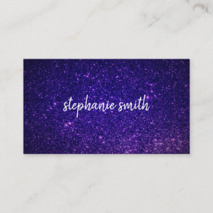 Glitter Dust Purple Business Card