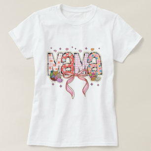 Glitter Easter Mama Coquette T-Shirt