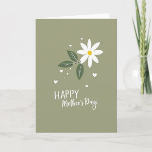Glitter Floral Mothers Day Card